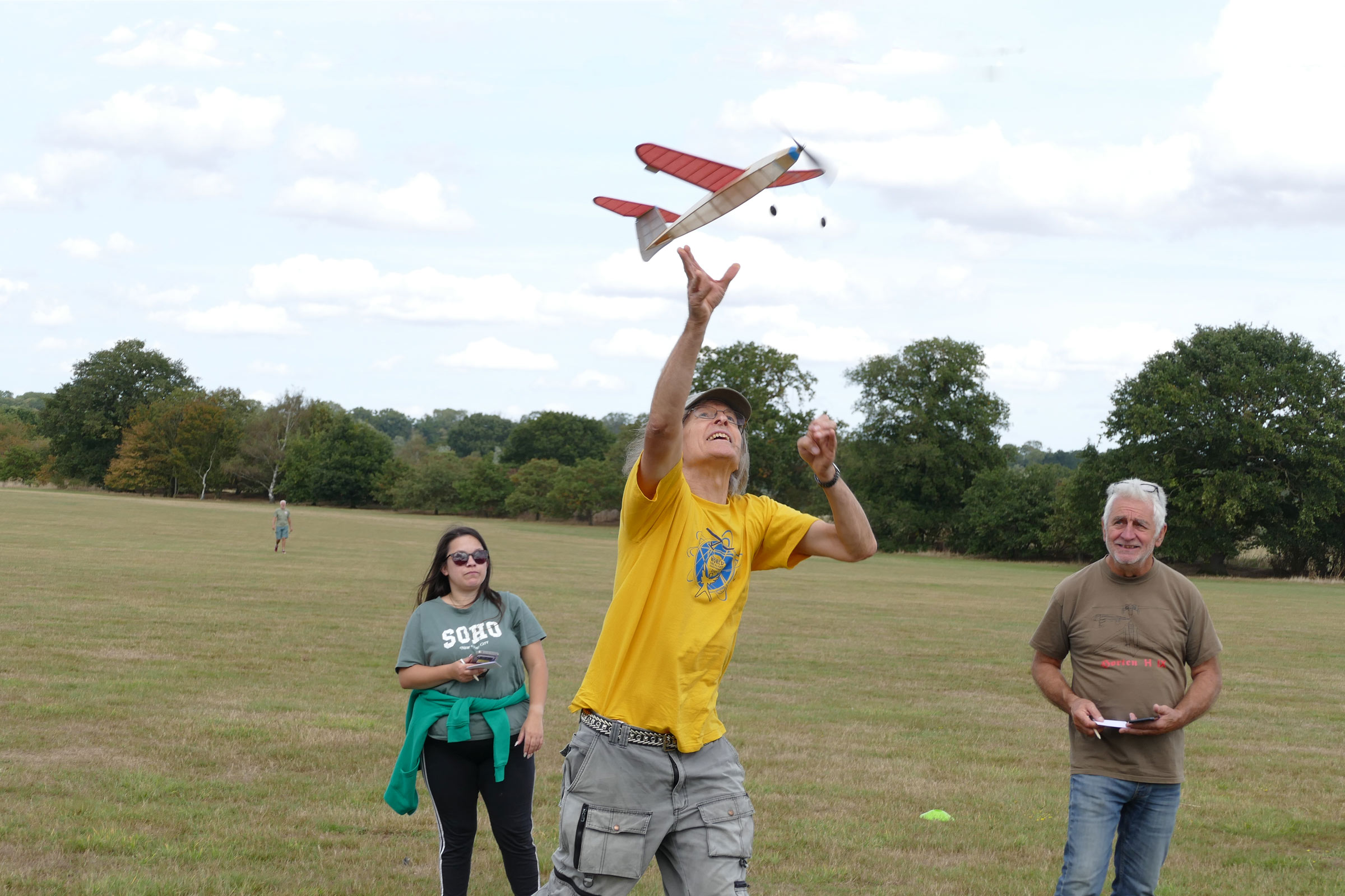 The Rubber Scramble at the 2025 Flying Aces was won by Charlie Jeffreys with his Skytrekker.