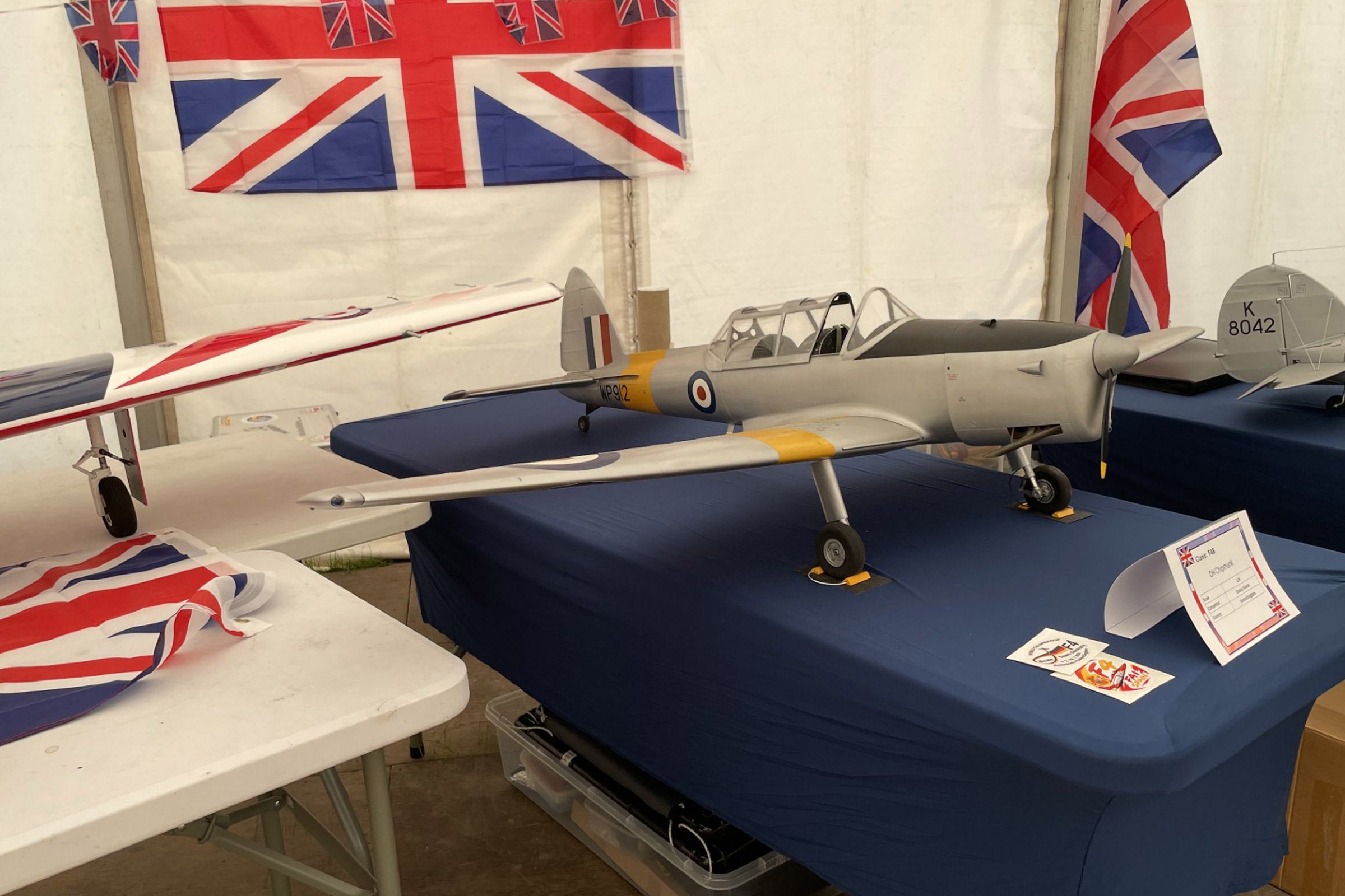 F4B DH Chipmunk at 1/8 scale by Danny Fenton UK placed 10th Bryan Lea photo World Scale Championships Buckminster 2026.