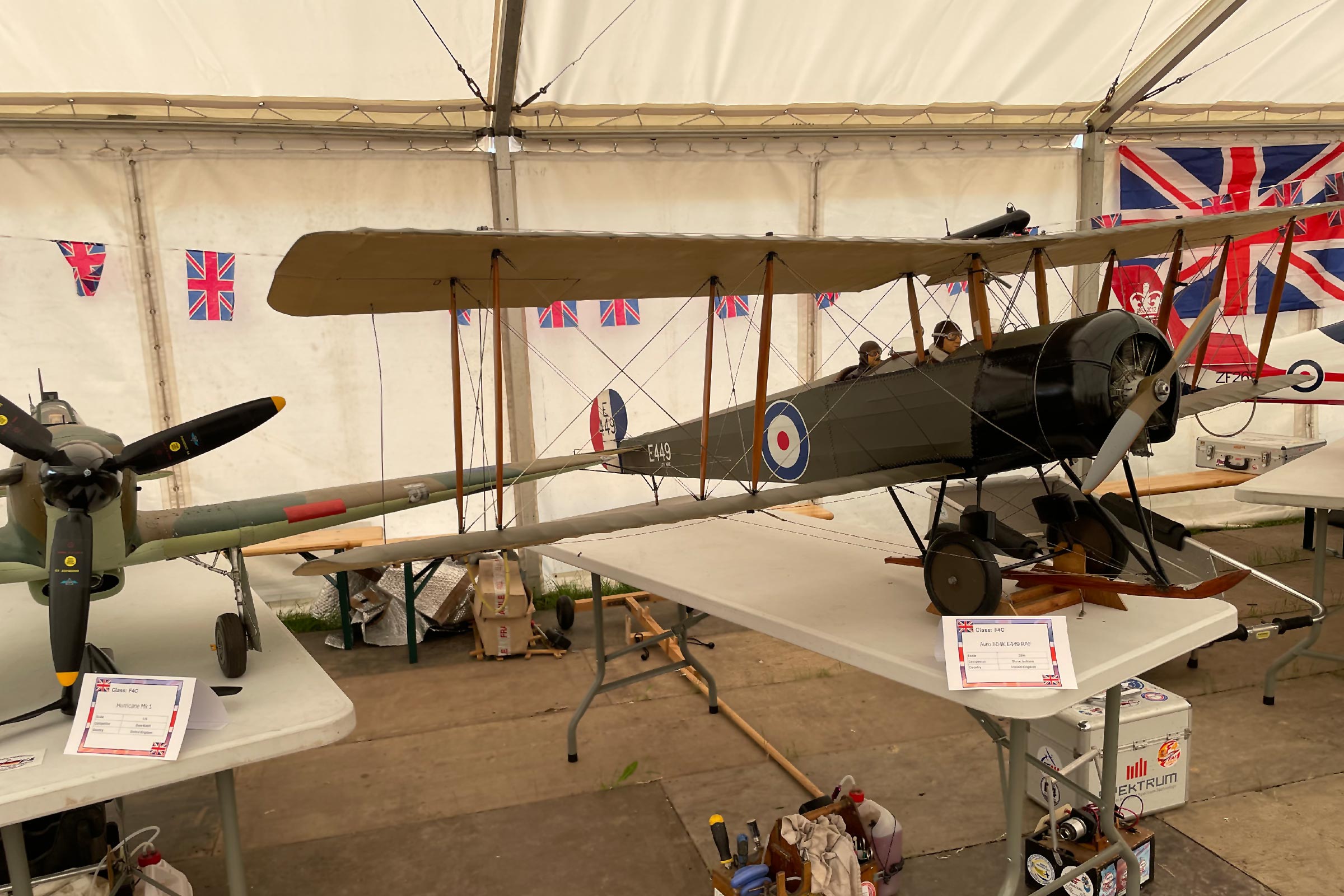 F4C Avro 504K at 1/4 scale by Steve Jackson UK placed 20th Bryan Lea photo World Scale Championships Buckminster 2026.