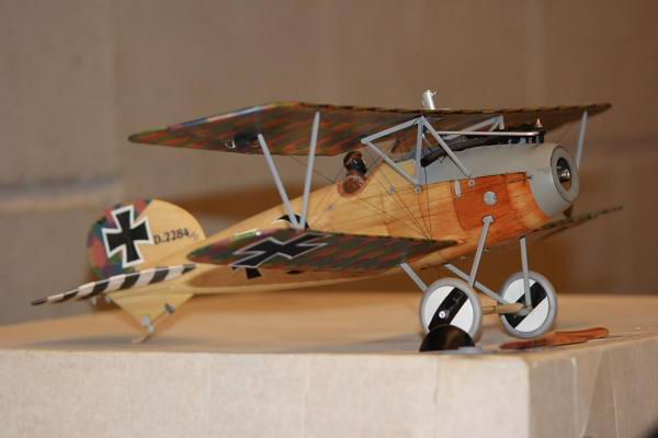 Peter Iliffe's immaculate balsa/tissue Indoor Albatross CO2 powered scale free flight